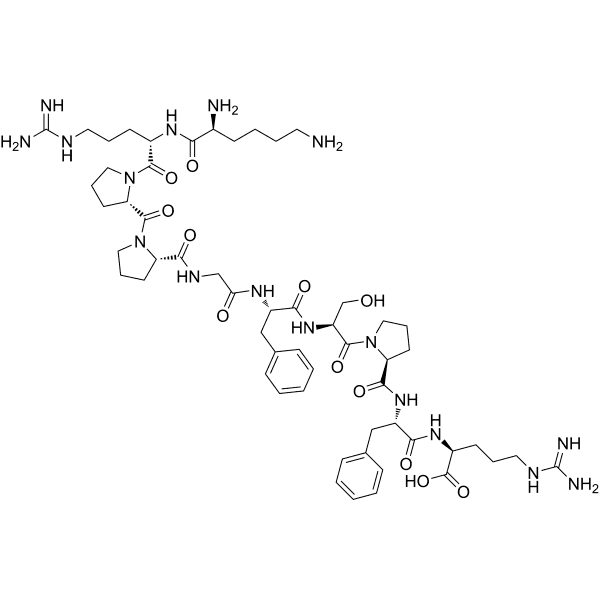 Lys-Bradykinin Structure