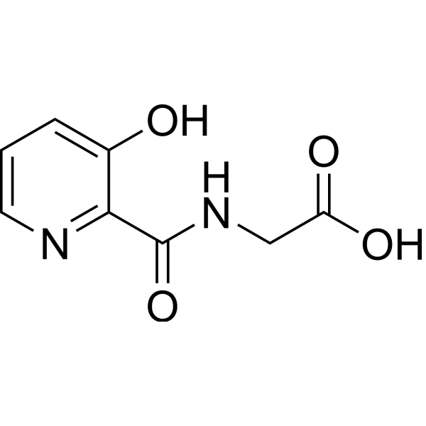 2-(3-Hydroxypicolinamido)acetic acid  Structure
