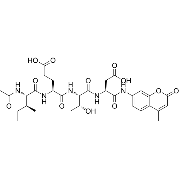 Ac-IETD-AMC Structure