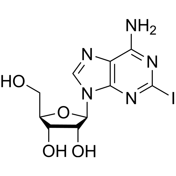 2-Iodoadenosine Structure