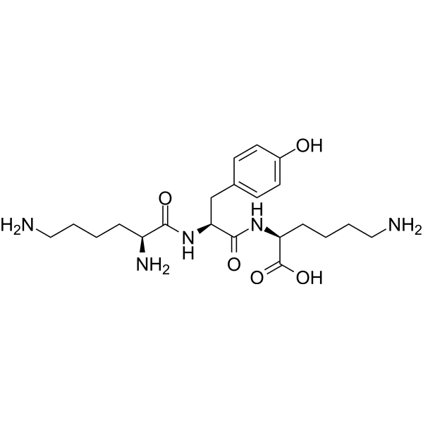 L-Lysyl-L-tyrosine-α-L-lysine Structure