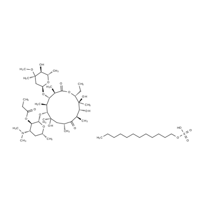 Erythromycin estolate Structure