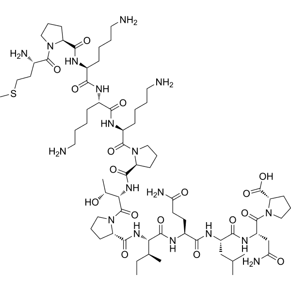 MEK1 Derived Peptide Inhibitor 1 Structure