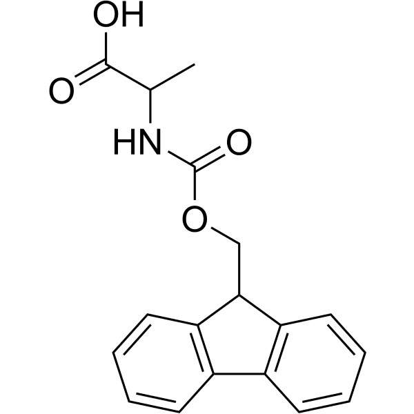 Fmoc-DL-Ala-OH Structure