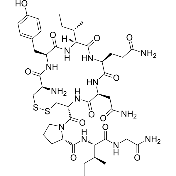 (Ile8)-Oxytocin Structure
