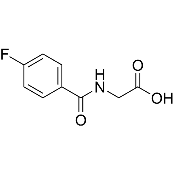 4-Fluorohippuric acid Structure