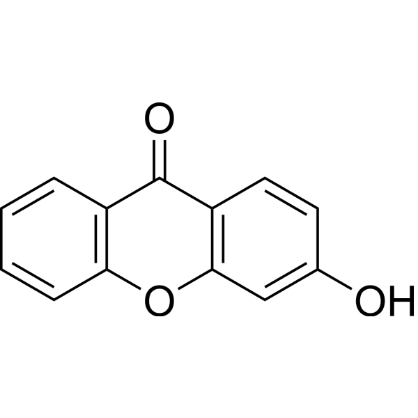 3-Hydroxyxanthone Structure