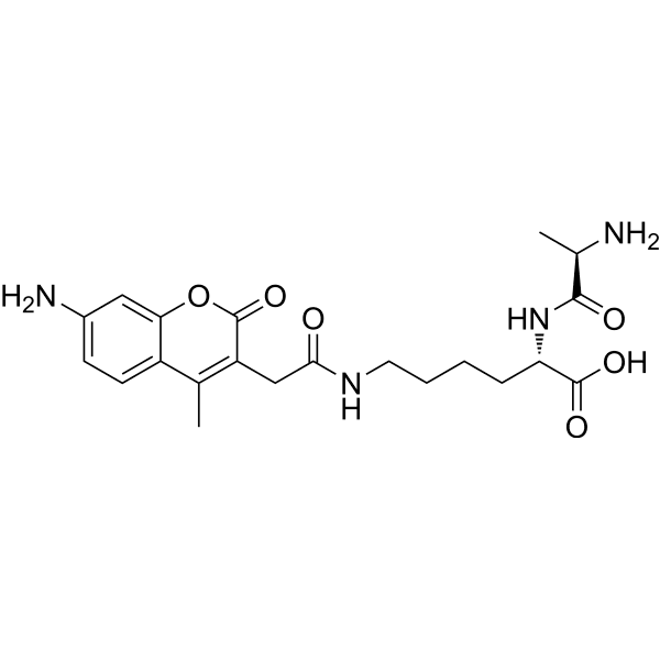 D-Ala-Lys-AMCA Structure