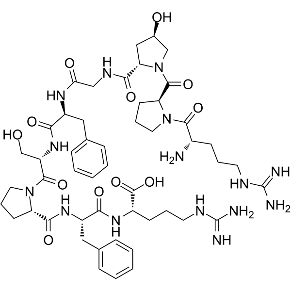 [Hyp3]-Bradykinin Structure