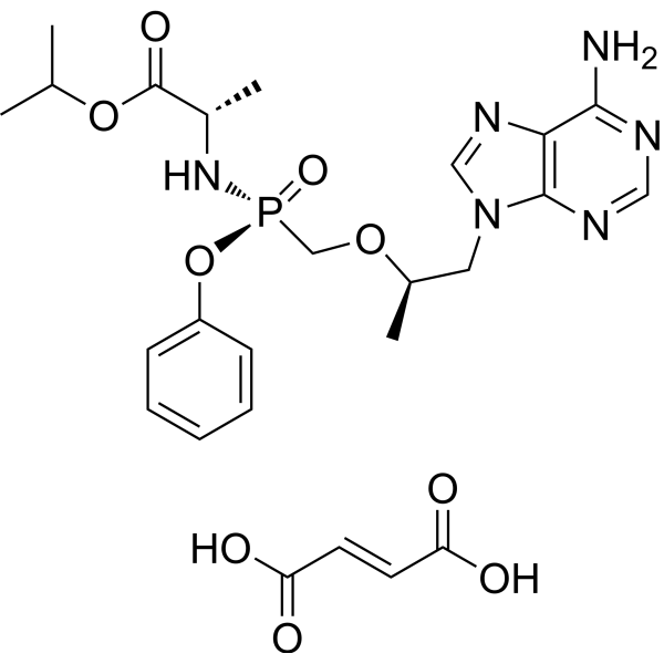 Tenofovir alafenamide fumarate Structure