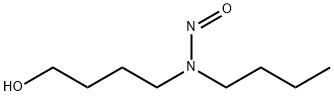 N-Butyl-N-(4-hydroxybutyl)nitrosamine Structure