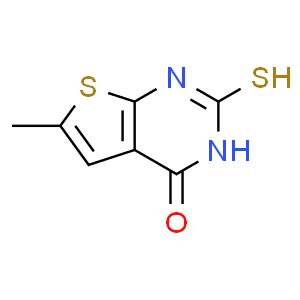 2-mercapto-6-methylthieno[2,3-d]pyrimidin-4(3H)-one  Structure