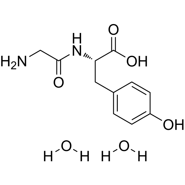 Glycyltyrosine dihydrate Structure