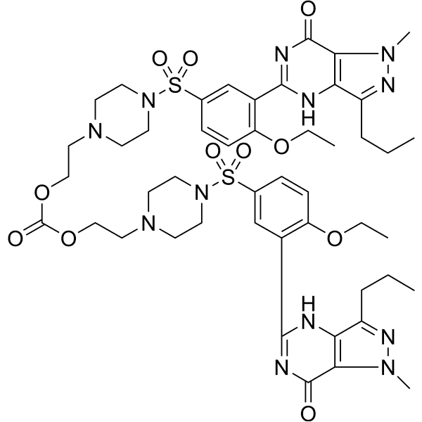 Lodenafil carbonate  Structure