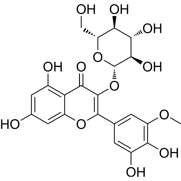 Laricitrin 3-O-glucoside Structure