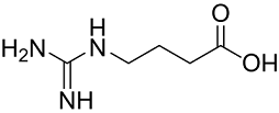4-Guanidinobutanoic acid Structure