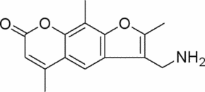4′-Aminomethyltrioxsalen hydrochloride Structure