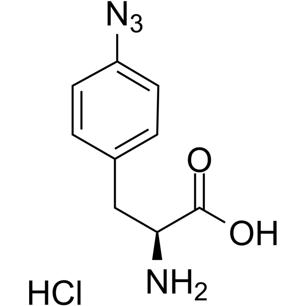 4-Azido-L-phenylalanine hydrochloride Structure