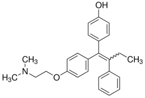 (E/Z)-4-Hydroxytamoxifen Structure