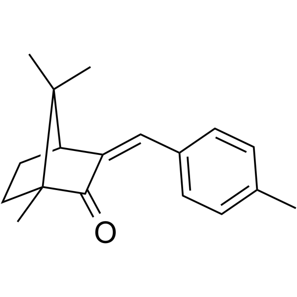 4-Methylbenzylidene camphor Structure