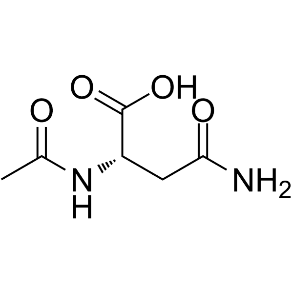 (S)-2-acetamido-4-amino-4-oxobutanoic acid  Structure