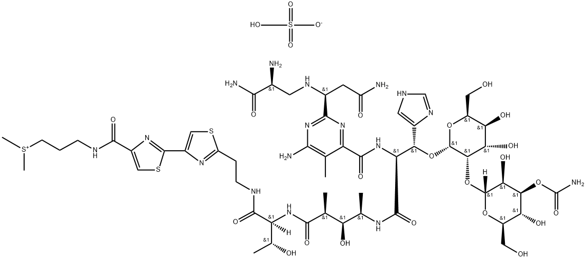 Bleomycin A2 sulfate Structure