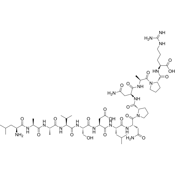 LAAVSDLNPNAPR Structure