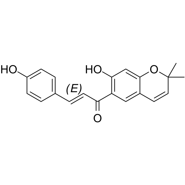 Bavachromene  Structure