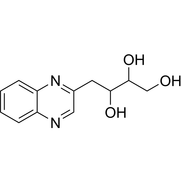 2-(2',3',4'-Trihydroxybutyl)quinoxaline  Structure