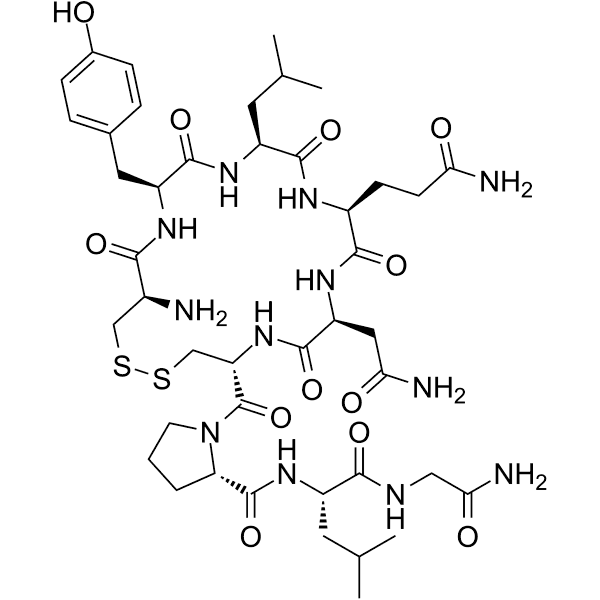 [Leu3]-Oxytocin Structure