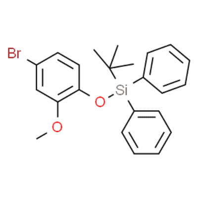 (4-bromo-2-methoxyphenoxy)-tert-butyl-diphenylsilane  Structure