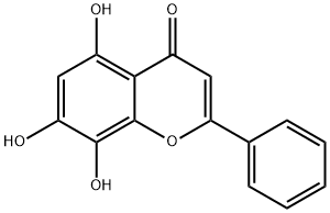  5,7,8-Trihydroxyflavone  Structure