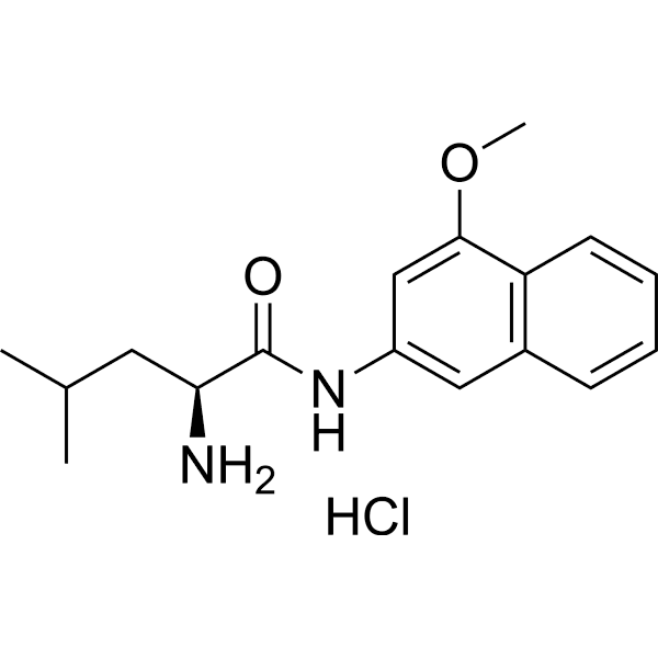 L-Leucine 4-methoxy-β-naphthylamide hydrochloride Structure