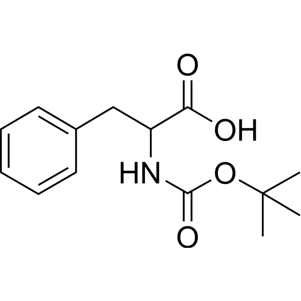 2-(tert-butoxycarbonylamino)-3-phenylpropanoic acid Structure