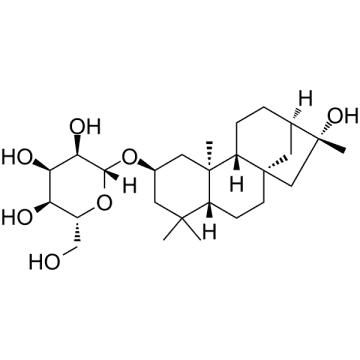 2,16-Kauranediol 2-O-β-D-allopyranoside Structure