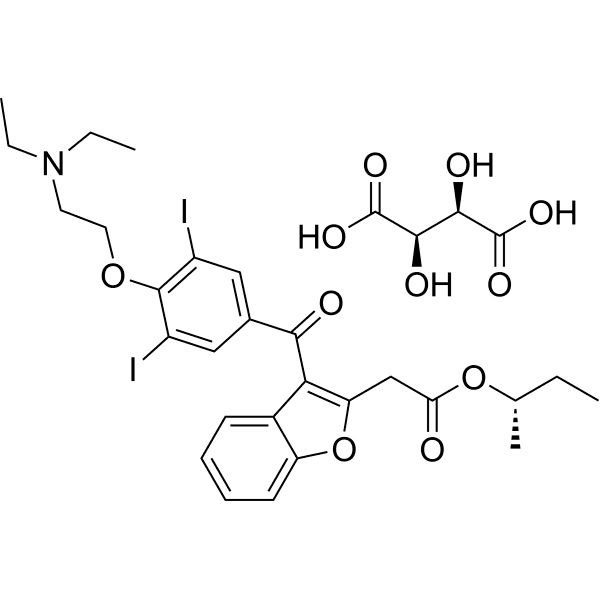 Budiodarone tartrate Structure