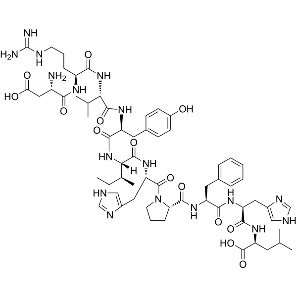 Angiotensin I (human, mouse, rat) Structure