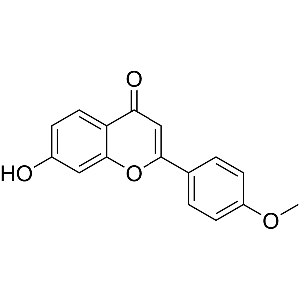 7-Hydroxy-4'-methoxyflavone Structure