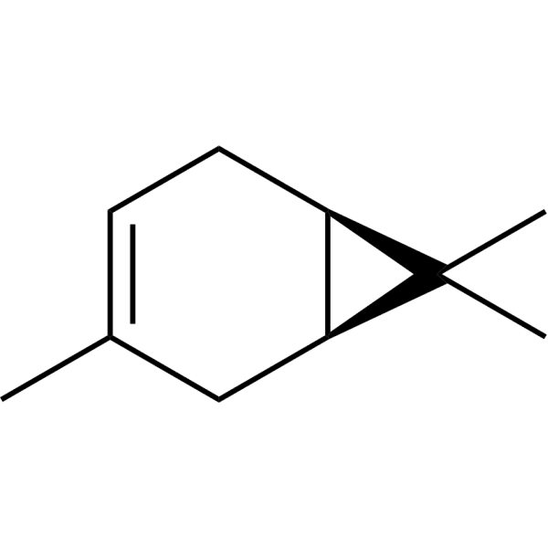 (+)-D-3-Carene Structure