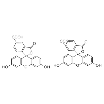 5(6)-Carboxyfluorescein Structure