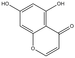 5,7-dihydroxychromone Structure