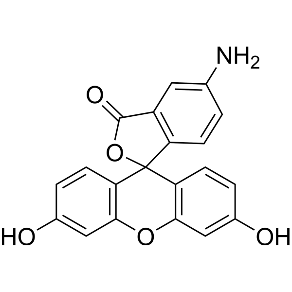 5-Aminofluorescein Structure