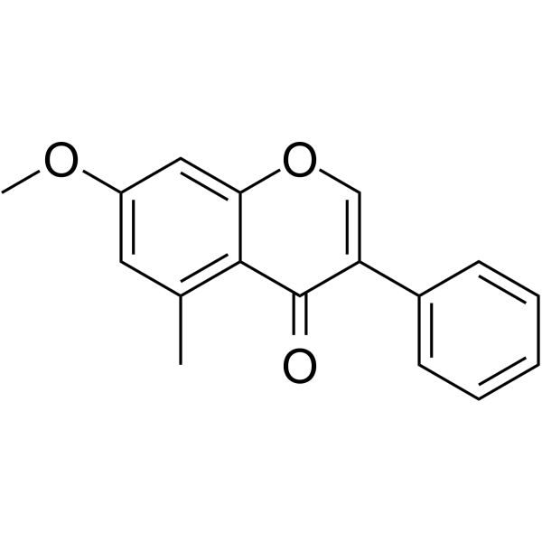 5-Methyl-7-methoxyisoflavone Structure