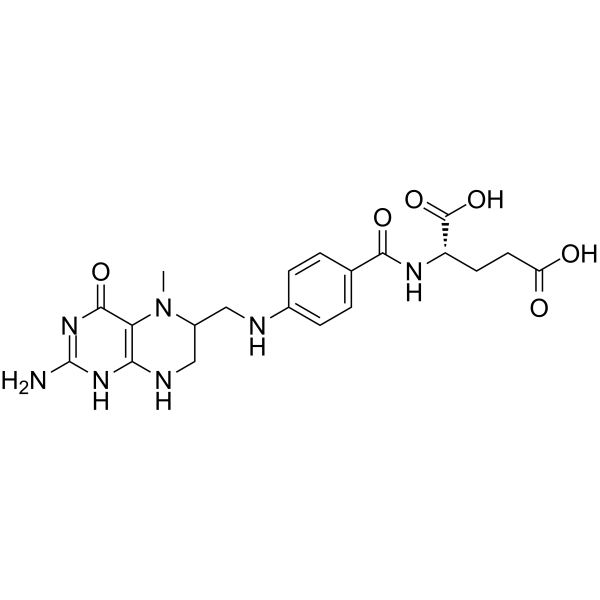 5-Methyltetrahydrofolic acid Structure