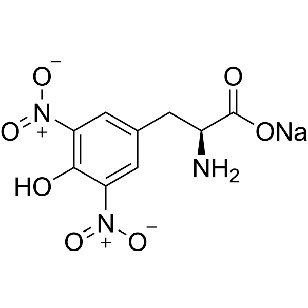 3, 5-Dinitro-L-tyrosine sodium Structure