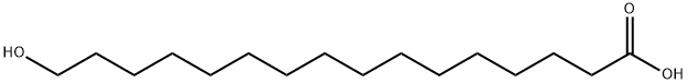 16-Hydroxyhexadecanoic acid Structure