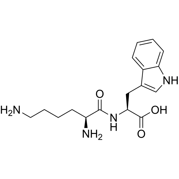 H-Lys-Trp-OH Structure