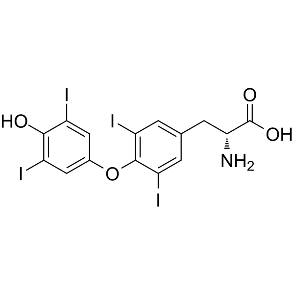 D-Thyroxine Structure