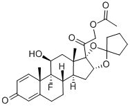 Amcinonide Structure