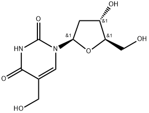 5-Hydroxymethyl-2'-deoxyuridine  Structure